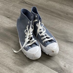 blue platform converse size 9.5!!